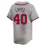 Gray Limited Reynaldo Lopez Men's Atlanta Away Jersey