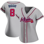 Gray Replica Cavan Biggio Women's Atlanta Road Jersey