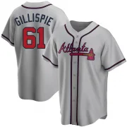 Gray Replica Connor Gillispie Men's Atlanta Road Jersey