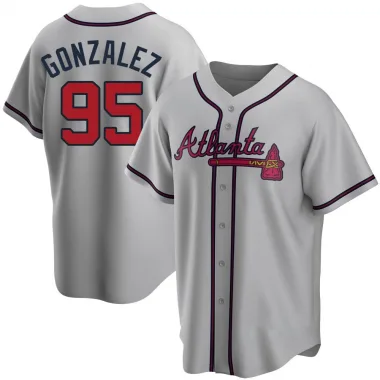 Gray Replica Domingo Gonzalez Youth Atlanta Road Jersey