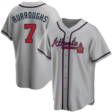 Gray Replica Jeff Burroughs Youth Atlanta Road Jersey