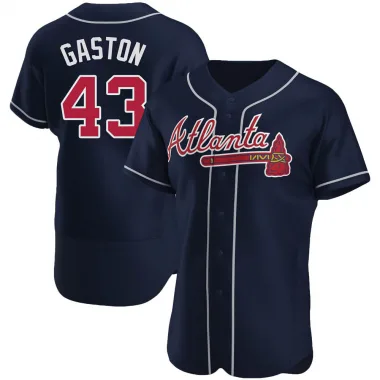 Navy Authentic Cito Gaston Men's Atlanta Alternate Jersey