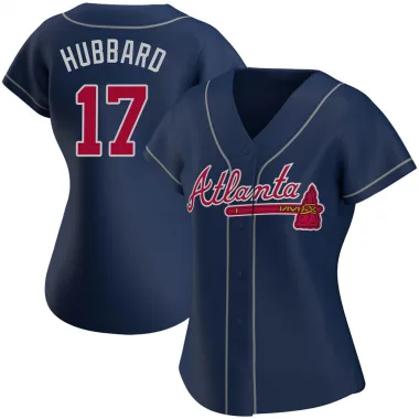 Navy Authentic Glenn Hubbard Women's Atlanta Alternate Jersey