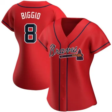 Red Authentic Cavan Biggio Women's Atlanta Alternate Jersey