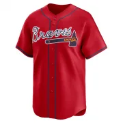 Red Limited AJ Smith-Shawver Men's Atlanta Alternate Jersey