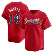 Red Limited Adam Duvall Youth Atlanta Alternate Jersey