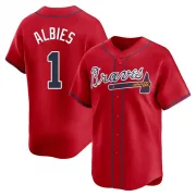 Red Limited Ozzie Albies Youth Atlanta Alternate Jersey