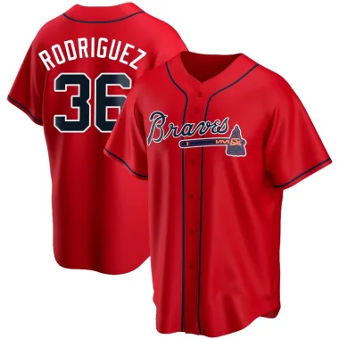 Red Replica Carlos Rodriguez Men's Atlanta Alternate Jersey