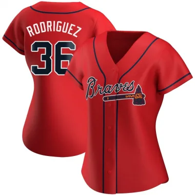 Red Replica Carlos Rodriguez Women's Atlanta Alternate Jersey