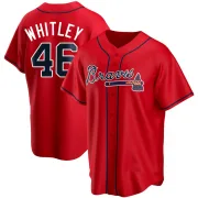 Red Replica Chase Whitley Youth Atlanta Alternate Jersey