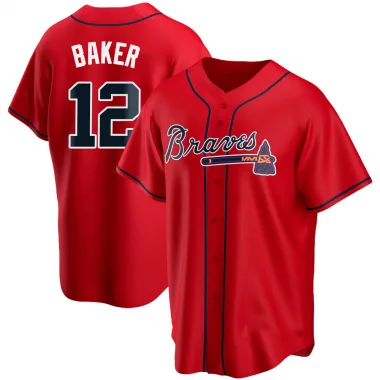 Red Replica Dusty Baker Men's Atlanta Alternate Jersey