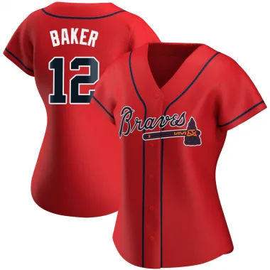 Red Replica Dusty Baker Women's Atlanta Alternate Jersey