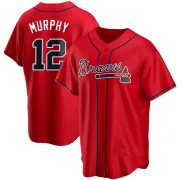 Red Replica Sean Murphy Men's Atlanta Alternate Jersey