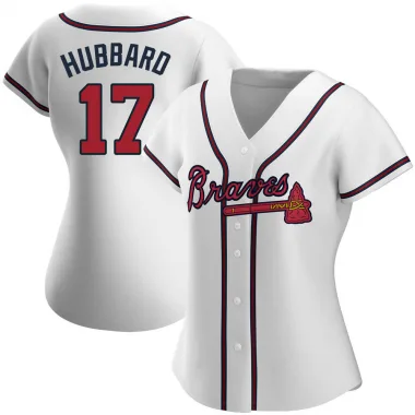 White Authentic Glenn Hubbard Women's Atlanta Home Jersey