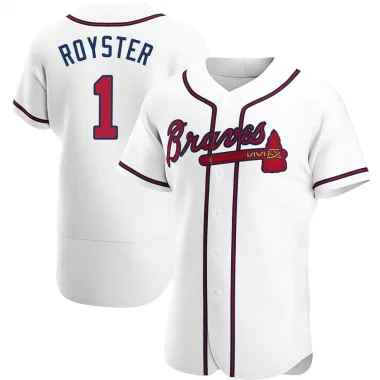 White Authentic Jerry Royster Men's Atlanta Home Jersey