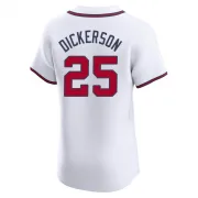 White Elite Alex Dickerson Men's Atlanta Home Jersey