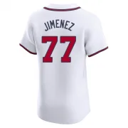 White Elite Joe Jimenez Men's Atlanta Home Jersey