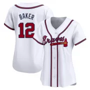 White Limited Dusty Baker Women's Atlanta Home Jersey