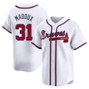 White Limited Greg Maddux Men's Atlanta Home Jersey