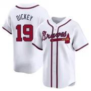 White Limited R.A. Dickey Youth Atlanta Home Jersey