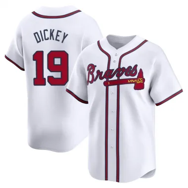 White Limited R.A. Dickey Youth Atlanta Home Jersey