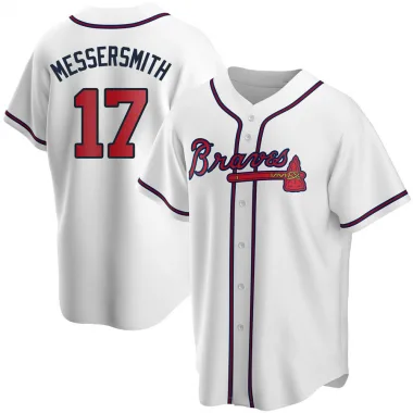 White Replica Andy Messersmith Youth Atlanta Home Jersey