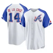 White Replica Bryan De La Cruz Men's Atlanta 2023 City Connect Jersey