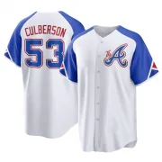 White Replica Charlie Culberson Youth Atlanta 2023 City Connect Jersey