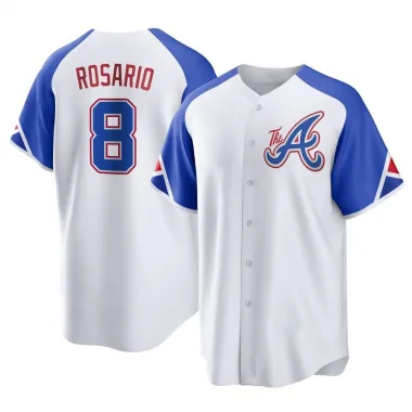 White Replica Eddie Rosario Youth Atlanta 2023 City Connect Jersey