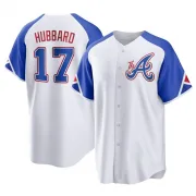 White Replica Glenn Hubbard Men's Atlanta 2023 City Connect Jersey