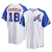 White Replica Jeff Francoeur Youth Atlanta 2023 City Connect Jersey