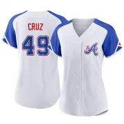 White Replica Jesus Cruz Women's Atlanta 2023 City Connect Jersey