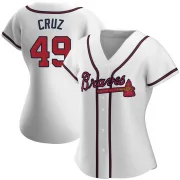 White Replica Jesus Cruz Women's Atlanta Home Jersey