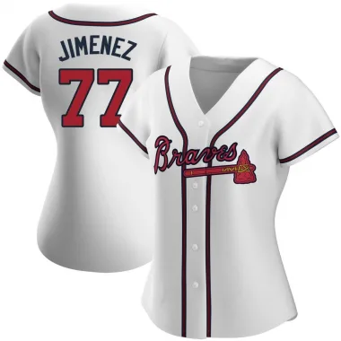 White Replica Joe Jimenez Women's Atlanta Home Jersey