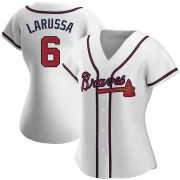 White Replica Tony Larussa Women's Atlanta Home Jersey