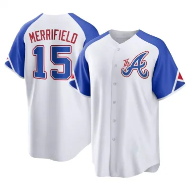 White Replica Whit Merrifield Men's Atlanta 2023 City Connect Jersey